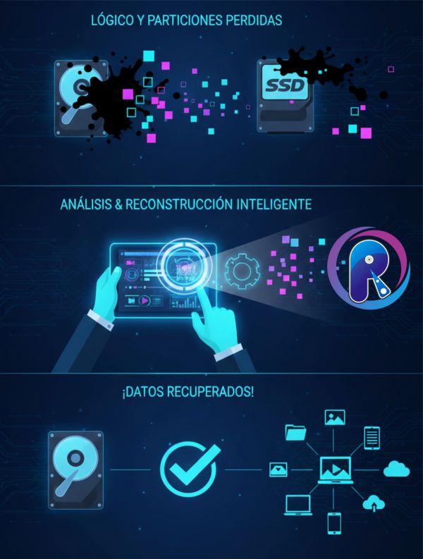 Diferencia de recuperación entre disco mecánico HDD y estado sólido SSD M.2